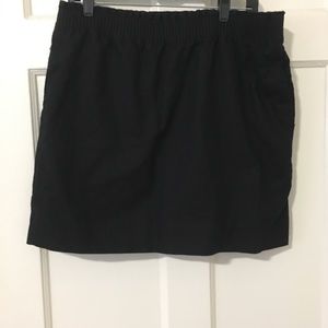 J. Crew Black Pull On Skirt with Pockets Size 16
